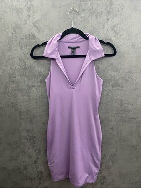 Forever 21 Lavender Polo-Style Sleeveless Top